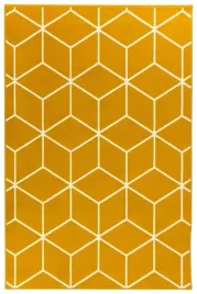 dywan-musztardowy-miodowy-zolty-cubes-3d-romby-kreski-linie-luna-60x110-cm