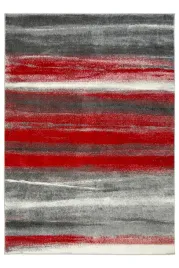 140x190-cm-modny-szary-czerwony-dywan-w-linie-pasy
