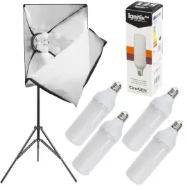 lampa-led-4x-zarowka-125w-softbox-60x90cm-statyw-dyfuzor