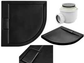 besco-brodzik-polokragly-axim-ultraslim-czarny-90x90-syfon