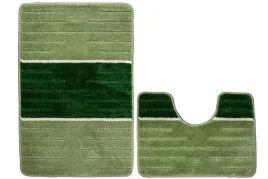 komplet-2-cz-antyposlizgowe-dywaniki-lazienkowe-como-paski-zielen-oliwka