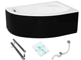 besco-wanna-140x80-cornea-prawa-z-czarna-obudowa-syfon