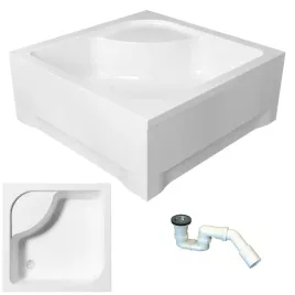 brodzik-kwadratowy-z-obudowa-gleboki-tenor-80x80-polimat-gratis-syfon-nogi