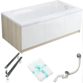 wanna-prostokatna-cersanit-smart-160x80-lewa-bialy-panel-meblowy-syfon-nogi