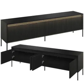szafka-rtv-czarna-ryflowane-fronty-frezowana-lamele-stolik-pod-tv-tr-06