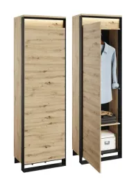 szafa-jednodrzwiowa-regal-slupek-loft-z-oswietleniem-do-przedpokoju-qg-01
