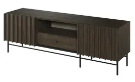 szafka-rtv-komoda-pod-telewizor-stolik-lamele-szuflada-jesion-czarny-pe-03