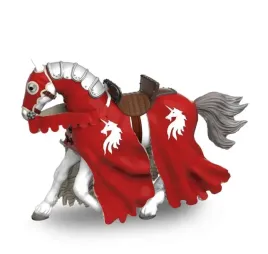 kon-czerwonego-rycerza-z-wlocznia-papo
