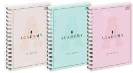kolozeszyt-a4-100k-kratka-academy-pastel-5szt