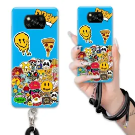 etui-do-xiaomi-poco-x3-case-ochrona-smieszne-czarny-crossbody-drew-mix-wz