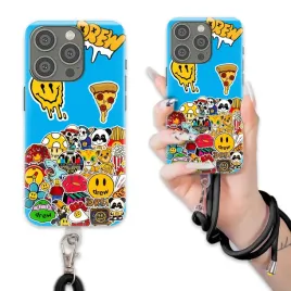 etui-do-iphone-14-pro-case-ochrona-smieszne-czarny-crossbody-drew-wzory