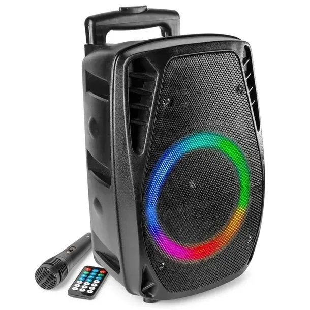 glosnik-bluetooth-karaoke-300w-mic-pilot-bateria-stan-nowy-model-ft8led-mk2
