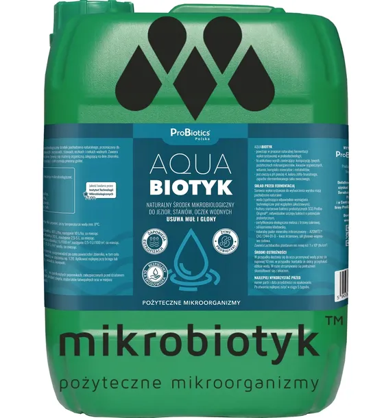 Usuwa muł, glony, osad ze stawu i oczka Na sinice - 10L Klaruje Wodę