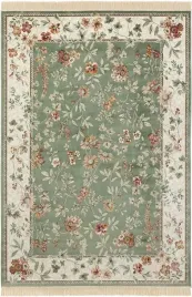 dywan-95x140-do-salonutradycyjny-klasyczny-wzor-zielono-kremowy