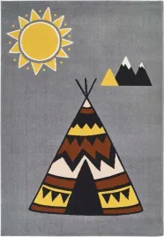 miekki-szarydywan-dzieciecywzor-indianski-namiot-120x170cm