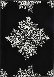 nowoczesny-kremowo-czarny-dywan-do-salonumiekki-wlos-wzor-mandala-160x230