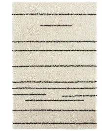 czarno-kremowy-dywan-do-salonugruby-dywan-shaggy-wzor-boho-80x150-cm