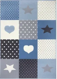 miekki-kolorowy-dywan-dzieciecywzor-niebiesko-kremowy-patchwork-160x230cm