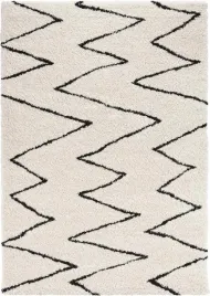 kremowy-czarny-gruby-dywan-shaggy-do-salonuwzor-boho-120x170-cm