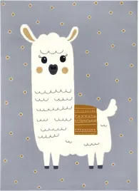 miekki-dywan-dzieciecy-szara-lama-80x150cm
