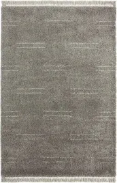 szary-gruby-dywan-shaggy-do-salonuwzor-boho-z-fredzlami-200x290cm