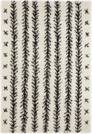 kremowo-czarny-gruby-dywan-shaggy-do-salonuwzor-boho-160x230cm