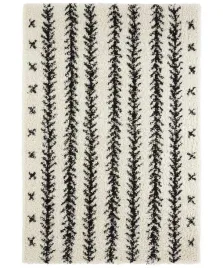 kremowo-czarny-gruby-dywan-shaggy-do-salonuwzor-boho-200x290cm