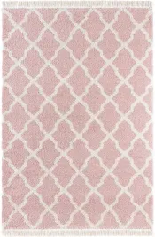 rozowo-kremowy-gruby-dywan-shaggy-do-salonuwzor-marokanski-160x230cm