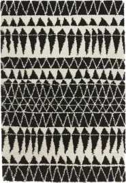 czarno-kremowy-dywan-do-salonugruby-dywan-shaggy-wzor-boho-80x150-cm