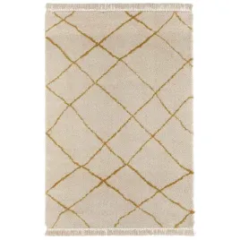 dywan-bezowy-shaggy-w-paski-zlote-160x230-cm