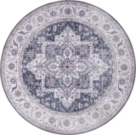 orientalny-fioletowo-rozowy-okragly-dywan-plaskotkany-wzor-vintage-160cm