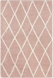kremowo-rozowy-dywan-do-salonugruby-dywan-shaggy-wzor-boho-80x150-cm