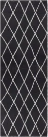 czarno-kremowy-gruby-dywan-typu-shaggychodnik-wzor-boho-80x200cm