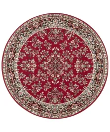 okragly-dywanczerwony-wzor-tradycyjny-140cm