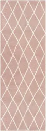 rozowo-kremowy-gruby-dywan-typu-shaggychodnik-wzor-boho80x200cm