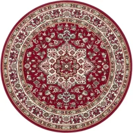 czerwony-okragly-dywanwzor-orintalny-160cm