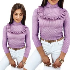prazkowany-sweter-damski-golf-kolory-ox128-uni