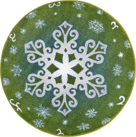 zielony-okragly-miekki-dywan-dzieciecysniezynka-kolo-133cm