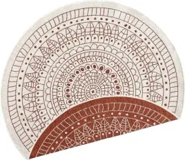 dywan-okragly-boho-kremowy-rudy-porto-140-cm
