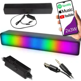 glosnik-soundbar-gamingowy-rgb-led-2-0-mini-jack-35mm-aux-usb-5v-dc-2x3w