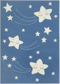 niebieski-dywan-dzieciecy-w-gwiazdki-80x150-cm