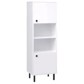 slupek-venus-szafka-regal-waski-do-salonu-loft-bialy-metalowe-czarne-nozki