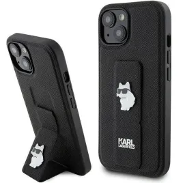etui-karl-lagerfeld-gripstand-saffiano-choupette-do-iphone-15-czarne