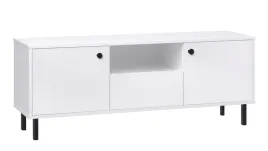 szafka-rtv-venus-komoda-stojaca-szuflada-loft-biala-metalowe-czarne-nozki
