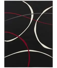 dywan-nowoczesnyczarnykolorwe-kola-80x150cm