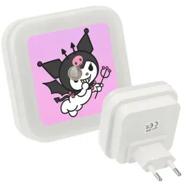 lampka-nocna-led-do-kontaktu-eko-kuromi-roz-wzory-slodkie-dla-dzieci