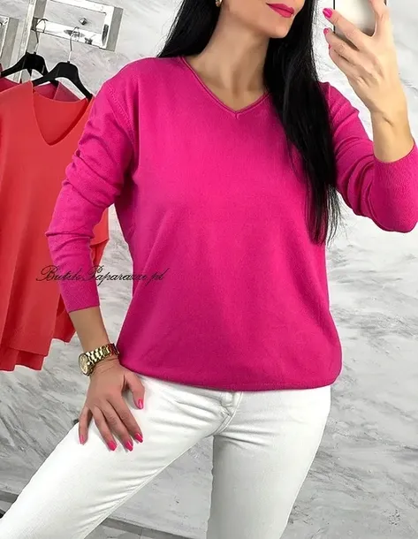 sweterek-dekolt-basic-sorbet-rozmiar-uniwersalny