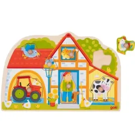 goki-drewniana-ukladanka-puzzle-z-uchwytami-moja-farma-zwierzatka