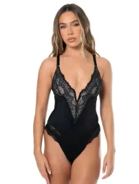 body-damskie-heyshape-czarne-z-koronka-l