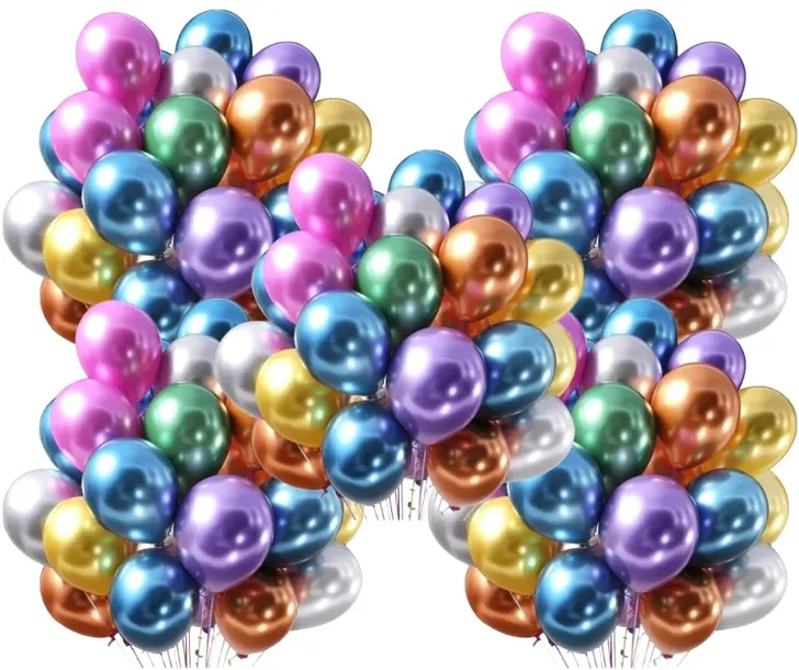 Kolorowe Balony metalizowane balon na urodziny świąteczne 26cm- 50 szt